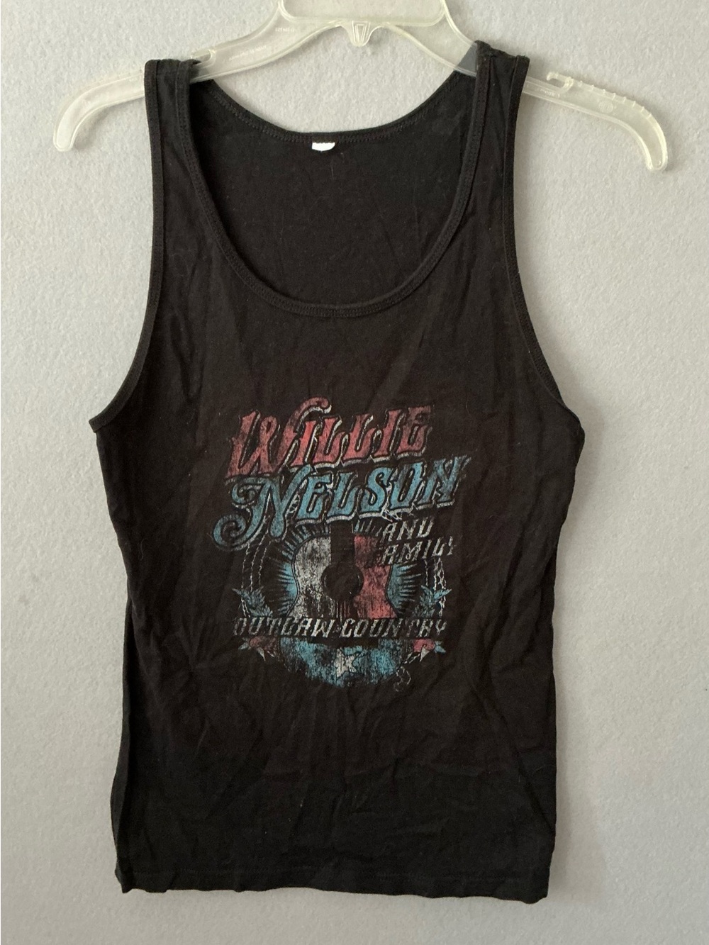 Willie Nelson Family TankTop XS Outlaw Country Core Biker Grunge Band Crop Shirt